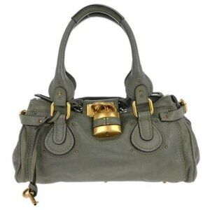 Chloe Khaki Paddington Medium Handbag 01-10-51-